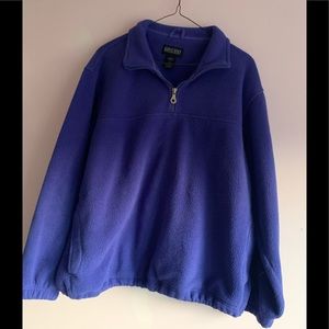 Blue fleece quarter zip